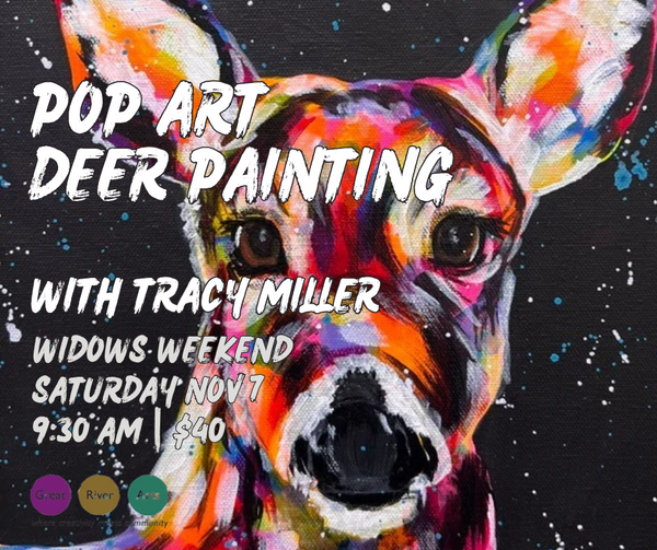 Pop Art Deer Painting with Tracy Miller
