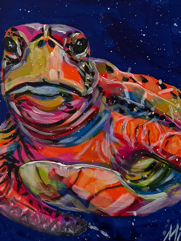 Paint a Pop Art Sea Turtle