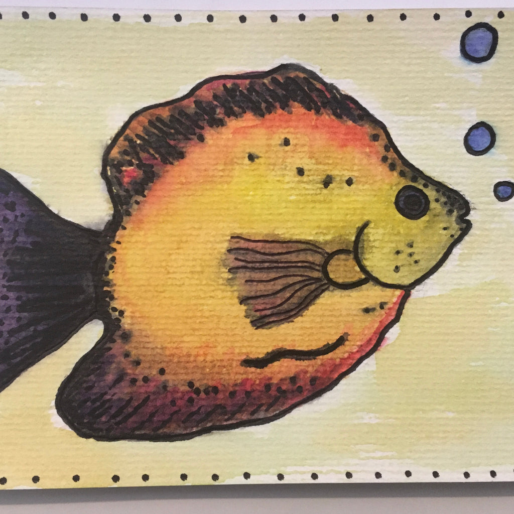Watercolor Fish Postcards